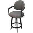 thumbnail image 1 of Swivel Counter 26" Bar Stool - M-79 Grey Metal - Wood Base, 1 of 3