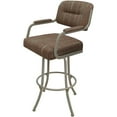 thumbnail image 1 of Swivel Counter Metal Bar Stool 26" - M-110 - Red Fabric - Beige Frame, 1 of 3