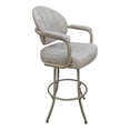 thumbnail image 1 of Swivel Counter Metal Bar Stool 26" -M-70-Outlier Stucco Beige Fabric-Beige Frame, 1 of 2