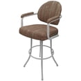 thumbnail image 1 of Swivel Counter Metal Bar Stool 26" - M-70 - Red Fabric- White Frame, 1 of 3
