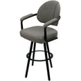 thumbnail image 1 of Swivel Counter Metal Bar Stool 26" - M-70 WB - Mojave Gray - Black, 1 of 4