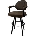 thumbnail image 1 of Swivel Counter Metal Bar Stool 26" - M-70 WB - Northwest Whiskey Brown - Black, 1 of 3