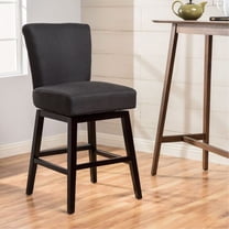 Swivel Counter Stool In Charcoal Grey - Birch Legs, 19.5" X 25.23" 40.5", Robust Fabric Grey, 21" Package Height