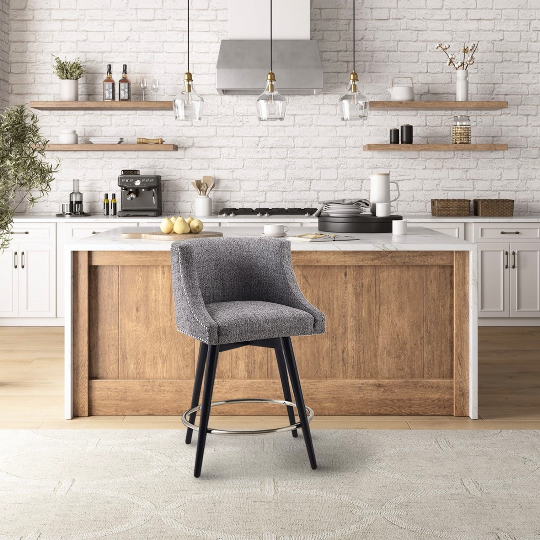 Low Back Swivel Counter Stoolsnull
