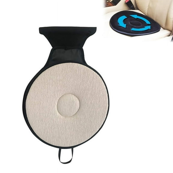 Swivel Cushion 360 Degree Rotating Car Chair Seat Cushion Mobility Aid Chair Seat Revolving Cushion Memory Foam Mat Portable