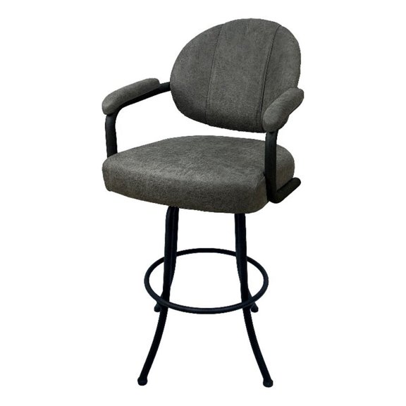 Swivel Extra Tall Metal Bar Stool 34" - M-70 - Northwest Elk - Black