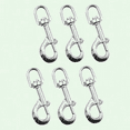 thumbnail image 1 of Swivel Eye Snap Hook Bolt Snap Nickel Plated (3" x 1/2" - 6 Pack), 1 of 4