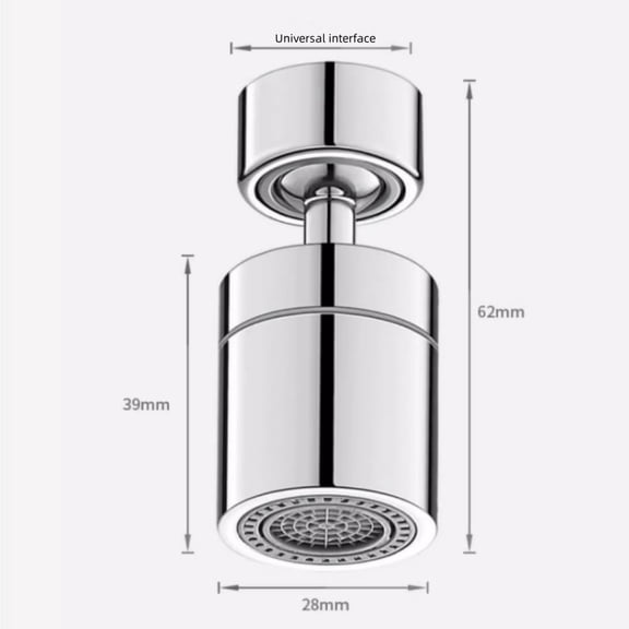 Swivel Faucet Aerator, 360 Rotating Kitchen Sink Faucet Aerator Water Saving Faucet Sprayer Faucet Sprayer Attachment Tap Aerator Faucet Nozzle Faucet for Kitchen Bathroom