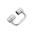 thumbnail image 1 of Swivel Faucet Extender, Faucet Extender, Universal Joint, Chrome Finish, 3.8 In, 1X Connection, 1 Pc, Movement Flexibility, Bathroom Sink, Washroom Upgrade, 1 of 5