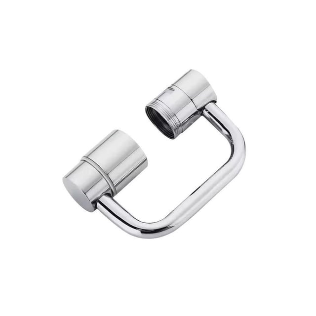 Swivel Faucet Extender, Faucet Extender, Universal Joint, Chrome Finish, 3.8 In, 1X Connection, 1 Pc, Movement Flexibility, Bathroom Sink, Washroom Upgrade