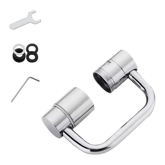 Swivel Faucet Extender, Sink Faucet Aerator Extension with Adjustable Robotic Arm for Kitchen & Bathroom