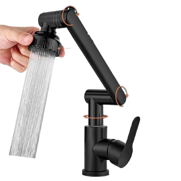 Swivel Faucet Robotic Arm Faucet Rotation Mechanical Arm Kitchen Faucet Bathroom Faucet for Kitchen Sink -Modern Design