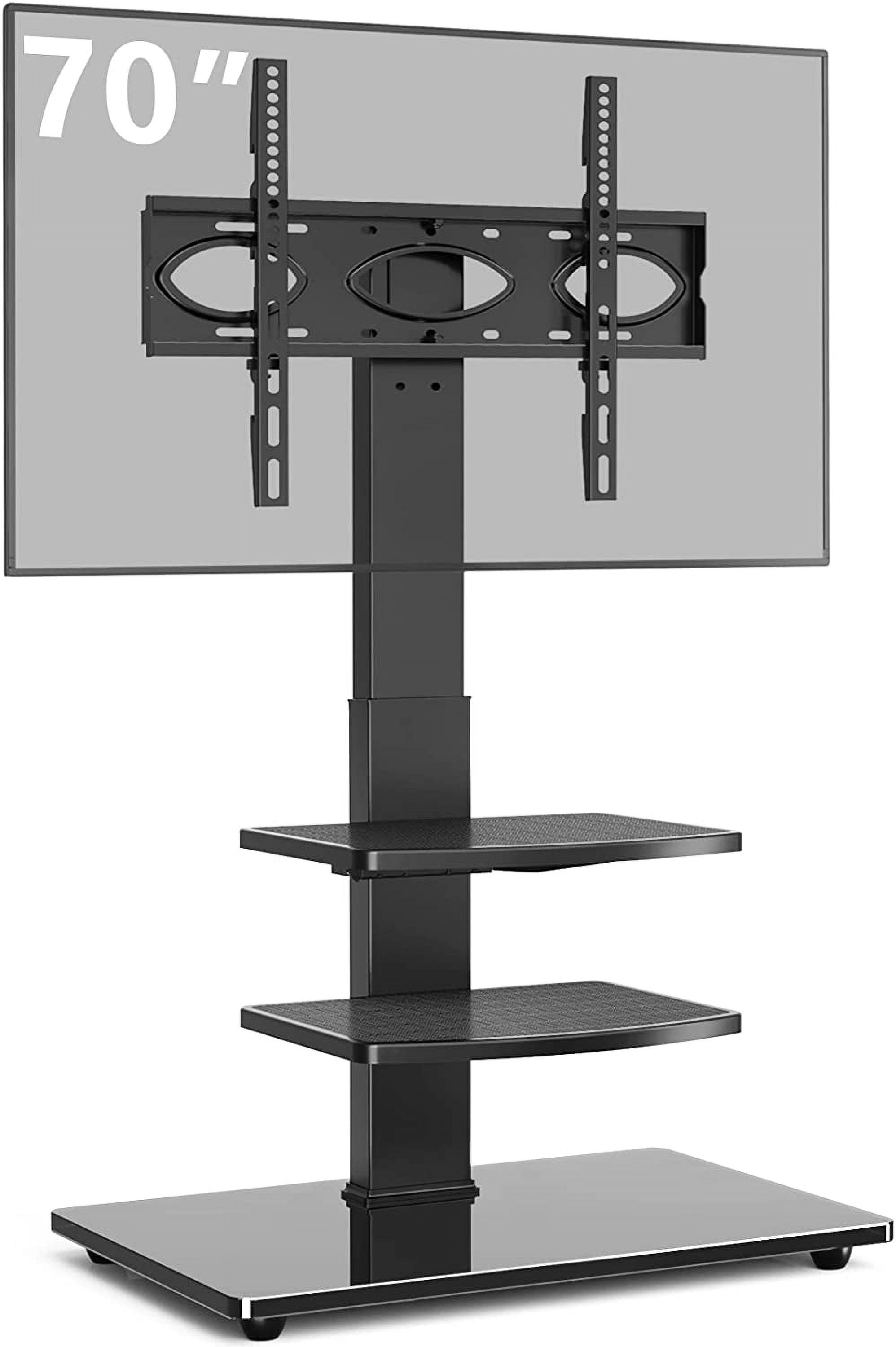 Swivel Floor TV Stand with VESA Mount for 32 39 40 43 49 50 55 60 65 70 Inch Screens/Curved TVs