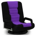 thumbnail image 1 of Swivel Gaming Chair Multipurpose Floor Gaming Chair for Playing Video Games, TV, Reading w/Armrest Lumbar Support & 6 Adjustable Postion Backrest for Adults & Kids,Purple, 1 of 8