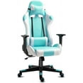Swivel Gaming Chair Recliner with Lumbar Support and Headrest, Height