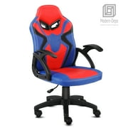 Swivel Gaming Chair for Boys Girls Kids Activity Chair High Back Ergonomic Racing Computer Chair, Height Adjustable, Blue