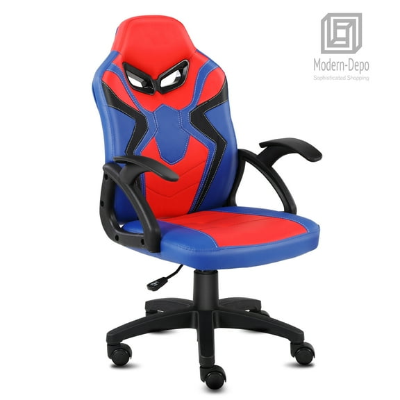 Swivel Gaming Chair for Boys Girls Kids Activity Chair High Back Ergonomic Racing Computer Chair, Height Adjustable, Blue