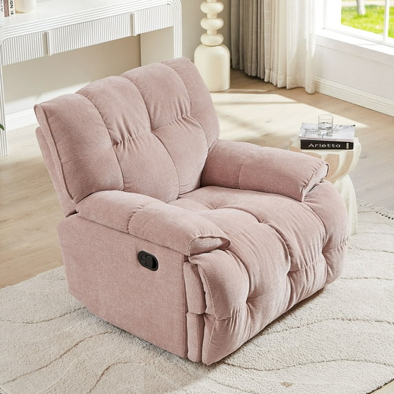 Swivel Glider Chair Upholstered Ergonomic Glider Rocking Chair With Backrest Armchair For Living Room Bedroom