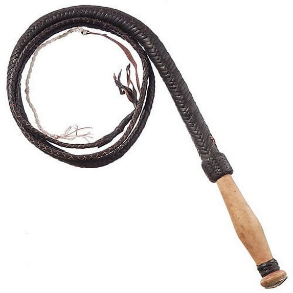 Swivel Handle Hand Braided Bull Whip 12