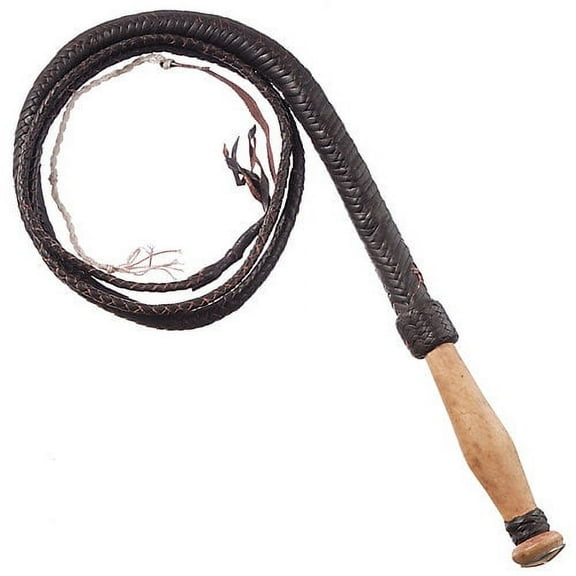 Swivel Handle Hand Braided Bull Whip 6