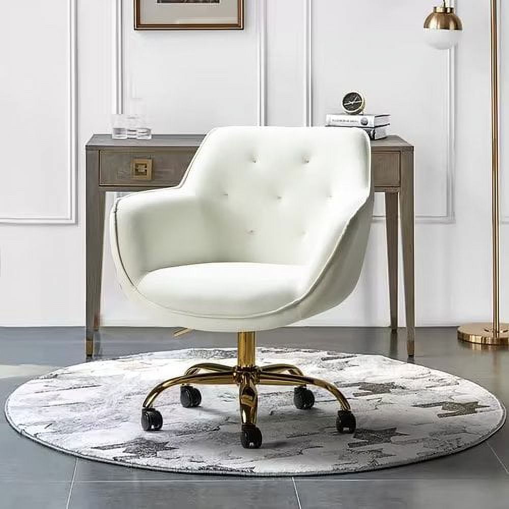 Swivel Home Office Chair,Adjustable Swivel Task Chair with Tufted Back