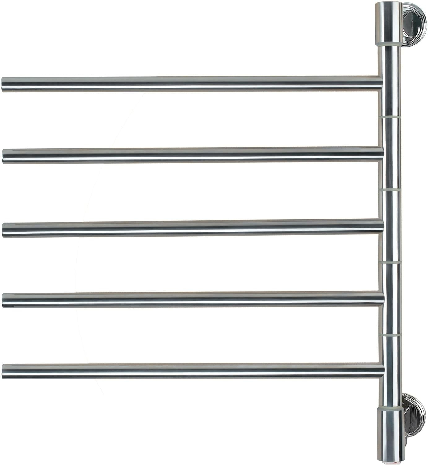 Swivel Jack D005 Heated Towel Warmer Rack For Bathroom Brushed, 50