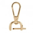 thumbnail image 1 of Swivel Lobster Clasps Bag Handbag Clasps Detachable Clips, PU Leather Accessory Swivel Snap Hooks for DIY Carfts Shoulder Straps Belt 16mm Gold, 1 of 8