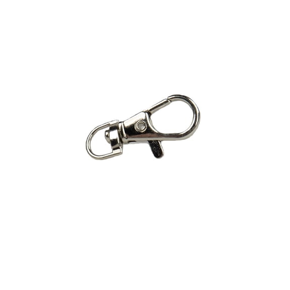 Swivel Lobster Claw Clasp - 1-1/2 Inch - Silver - 10 Pack