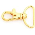 thumbnail image 1 of Swivel Lobster Claw Clasps Classic Trigger Snap Hooks CS10 Purse Landyard Clip 5/8" 3/4" 1" Pack of 10 (3/4 Inch, Gold), 1 of 4