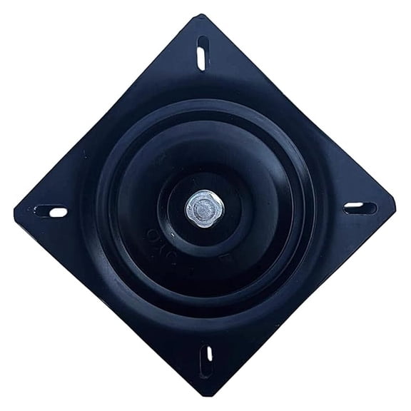 Swivel Mechanism Kit - Heavy Duty Flat Swivel Plate with Bolts & Nuts - Bar Stool Chair Repair Replacement - 6.5" Steel Swivel Base for Furniture & Boat Seats