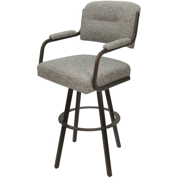 Swivel Metal Bar Stool 30" - M-110 WB - Jetty June Khaki - Brown