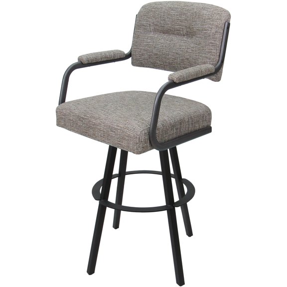 Swivel Metal Bar Stool 30" - M-110 WB - Jetty June Khaki - Gray