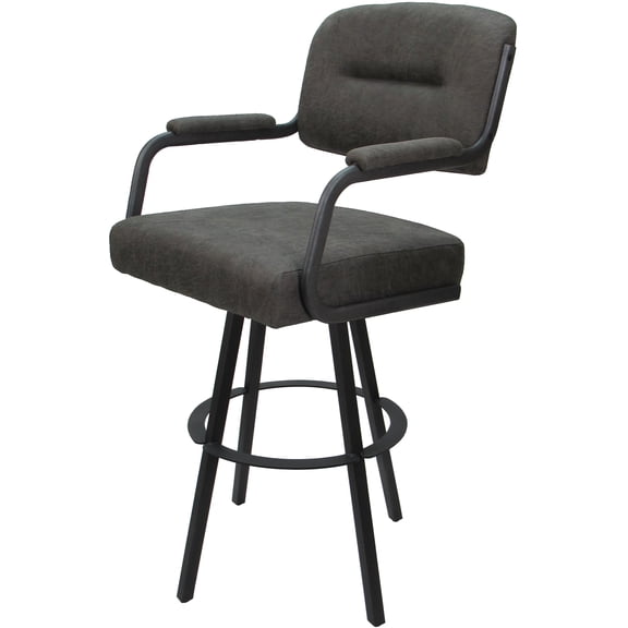 Swivel Metal Bar Stool 30" - M-110 WB - Northwest Elk Dark Gray - Gray