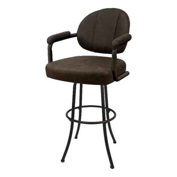 Swivel Metal Bar Stool 30" - M-70 - Northwest Whiskey - Brown