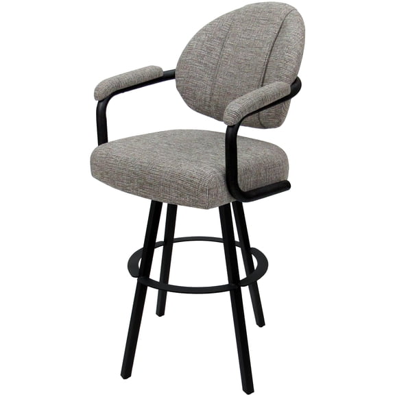 Swivel Metal Bar Stool 30" - M-70 WB - Jetty June Khaki - Black