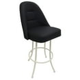 thumbnail image 1 of Swivel Metal Counter Bar Stool 26" M-235 - Black Vinyl - White, 1 of 2
