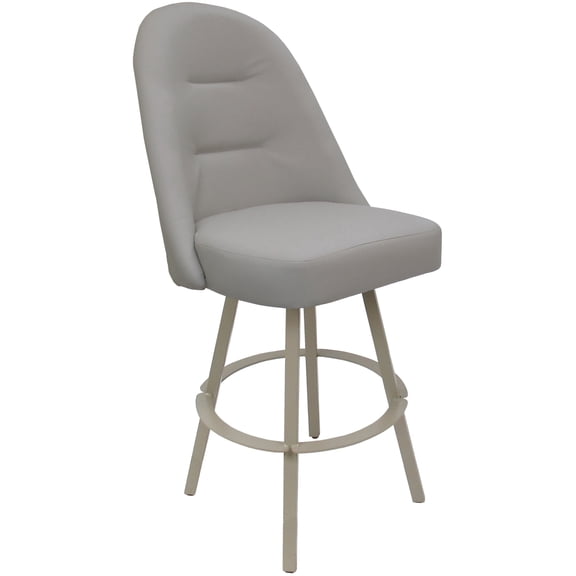 Swivel Metal Extra Tall Bar Stool 34" Seat - M-235 WB - Beige Vinyl - Beige