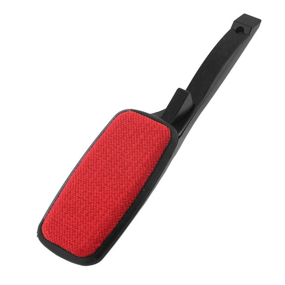 Swivel Pet Hair Fabric Lint Fluff Remover Brush Red Black 25.5cm Long