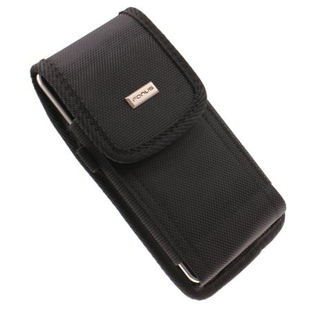 Swivel Phone Case Belt Clip for Motorola Moto E (2020) Model - Holster Rugged Cover Pouch Carry Protective Canvas