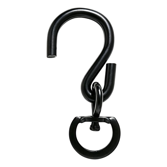 Swivel Plant Hangers,Heavy-Duty Metal Hanger,Swivel Hooks for Hanging Plant,Rotating Hook,Swivel Metal Hooks for Indoor and Outdoor Hanging Plants, Pots, Wind Chimes, Gardening Accessories,Black-1PCS