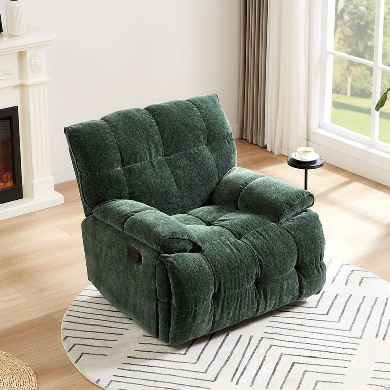 Swivel Recliner Chair, Oversized Single Sofa Chair with