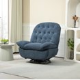 thumbnail image 1 of Swivel Recliner Rocker Chair, Chenille Upholstered Nursery Glider Recliner Chair with 360-Degree Swivel Base, Adjustable Backrest & Footrest for Living Room Bedroom Office, Weight Capacity 330 LBS, 1 of 7