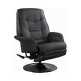 thumbnail image 1 of Swivel Recliner with Flared Arm Black, 1 of 3