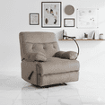 thumbnail image 1 of Ergonomic Recliner Adults,Oversized Rocker Recliner Chair Overstuffed Soft Extra Wide Brown, 1 of 10