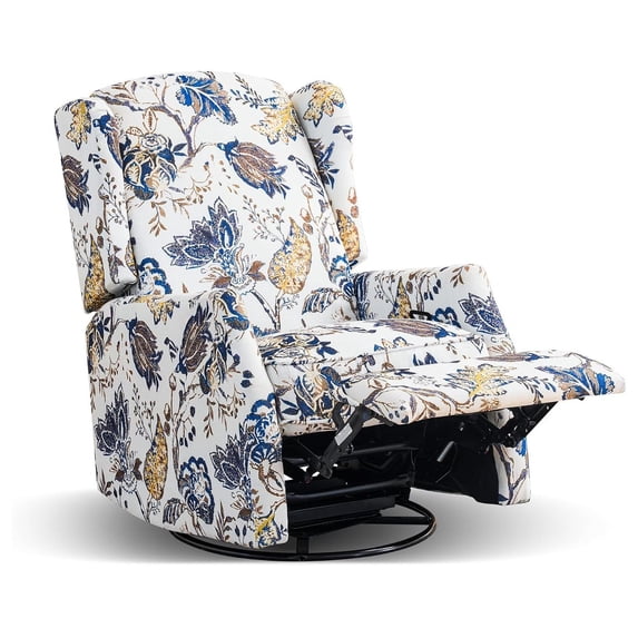 Swivel Rocker Recliner Chair, 360° Swivel Recliner with Rocking ...