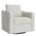 thumbnail image 1 of Swivel Rocker Recliner Chair, Glider Rocker Recliner, Rocking Chair Nursery, Fabric Chair with High Back, Deep Seat, for Living Room, Bedroom, Beige, 1 of 9