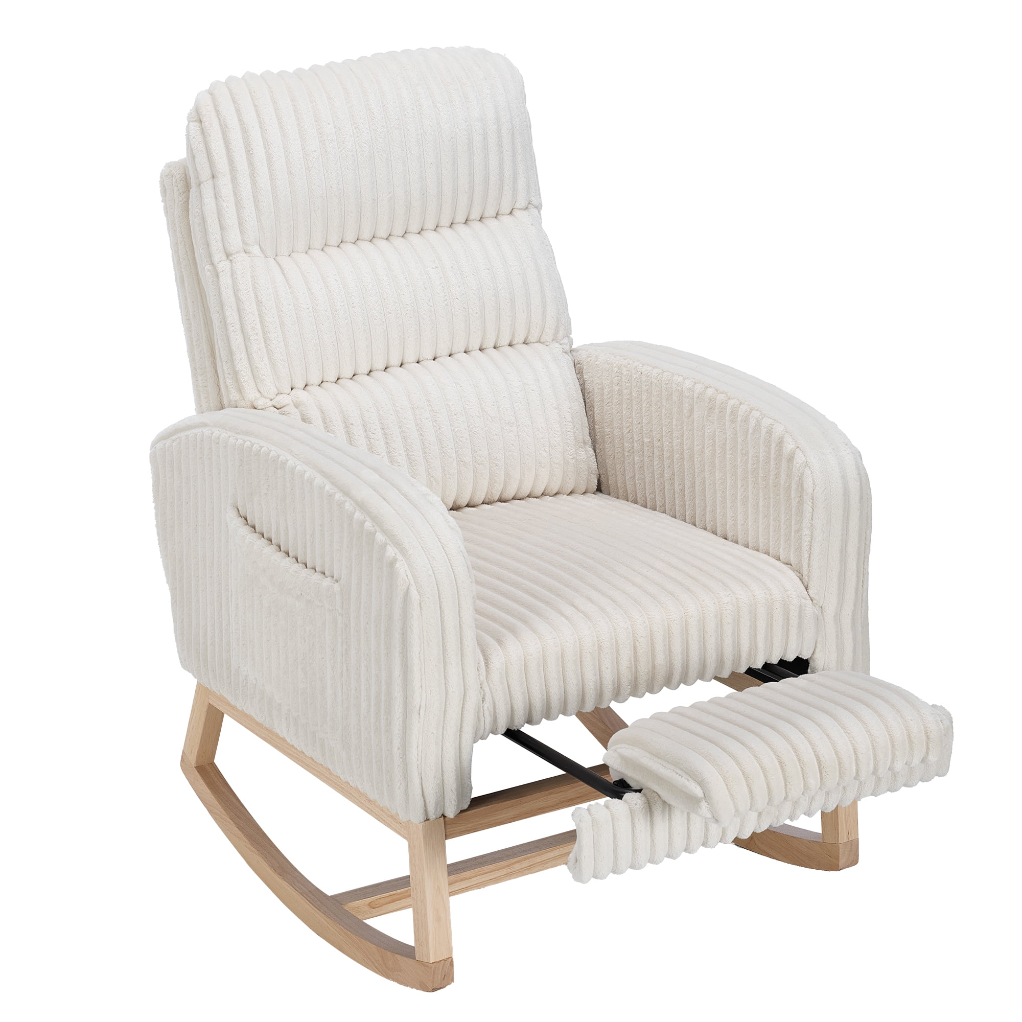 Swivel Rocker Recliner Chair for Living Room – Comfortable Upholstered ...