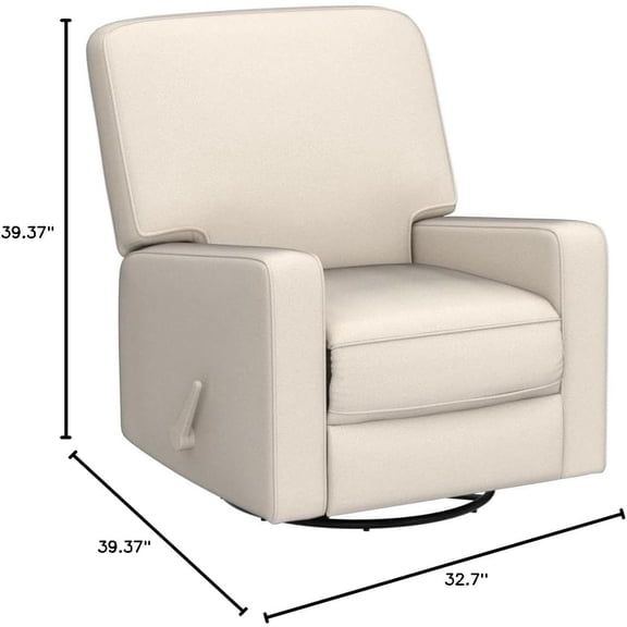 Swivel Rocker Recliner Chair with Gliding Motion for Living Room and Nursery