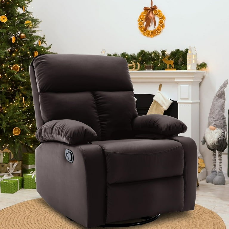 Swivel Rocker Recliner, Rocking Recliners Chair for Small Spaces