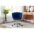thumbnail image 1 of Swivel Shell Chair for Living Room Bed Room, Adjustable Computer Chair Velvet Swivel Shell Vanity Chairs, Modern Leisure office Chair Blue, 1 of 7
